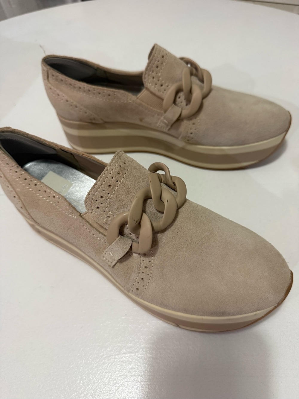Dolce Vita Taupe Suede Loafers 7.5